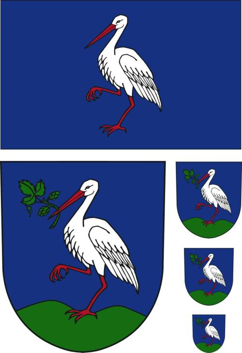 Obecní znak a&nbsp;vlajka